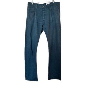 GUSTIN, Selvege Straight, Raw Blue-Grey Denim Jeans, RN 116699, size 38x34